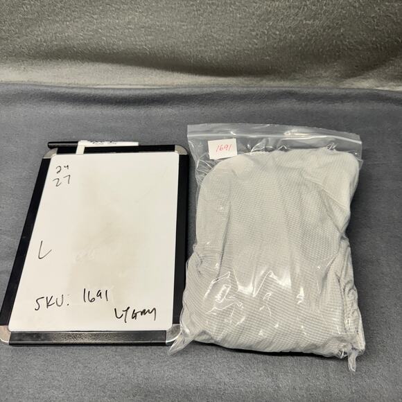 Nike Training Hoodie Mens Large Loose Fit Thermal Dri Fit Pullover Light Gray - Picture 9 of 9